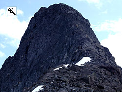 The north ridge of Saksi is easier and less exposed than it looks